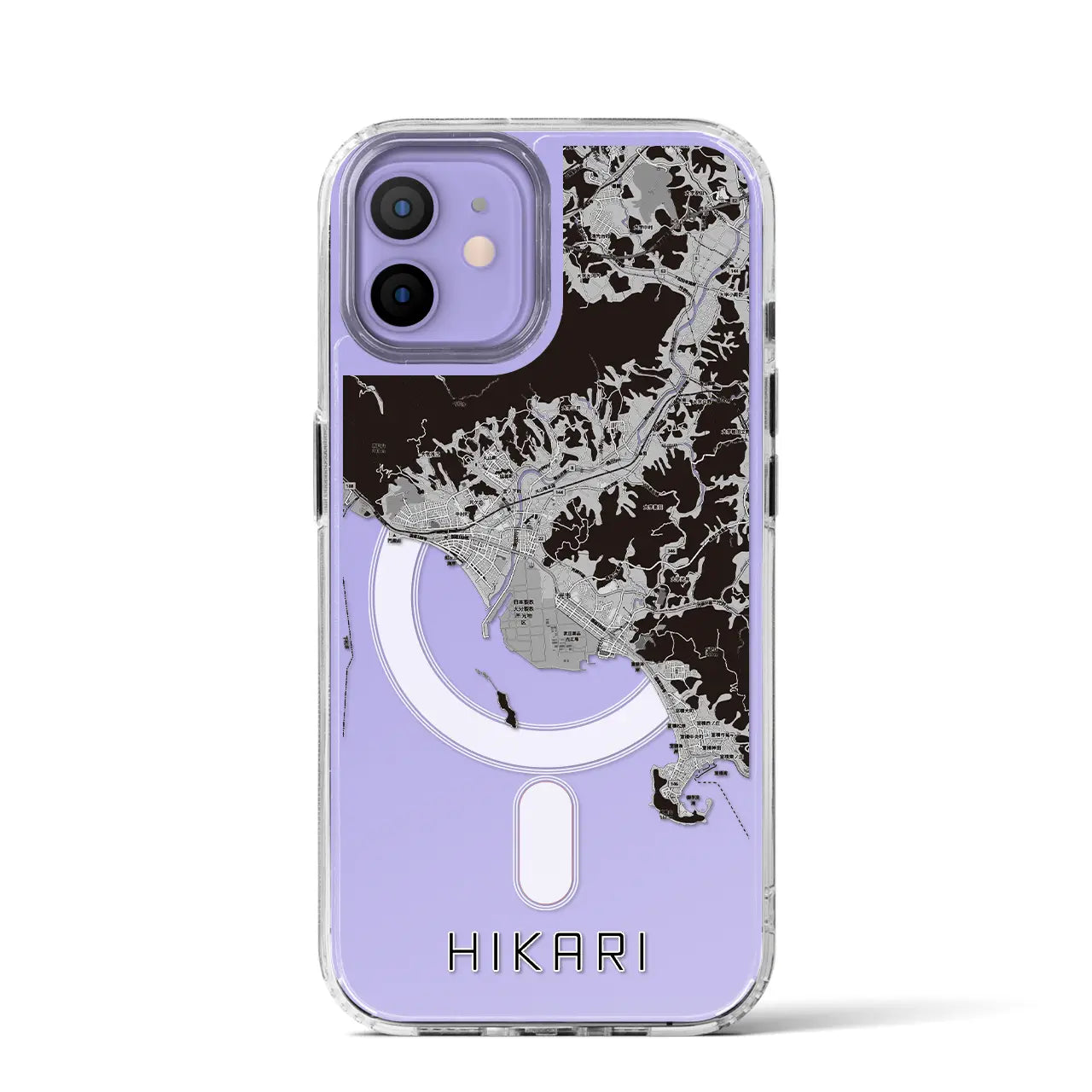 【光(山口県)】地図柄iPhoneケース(MagSafeタイプ)