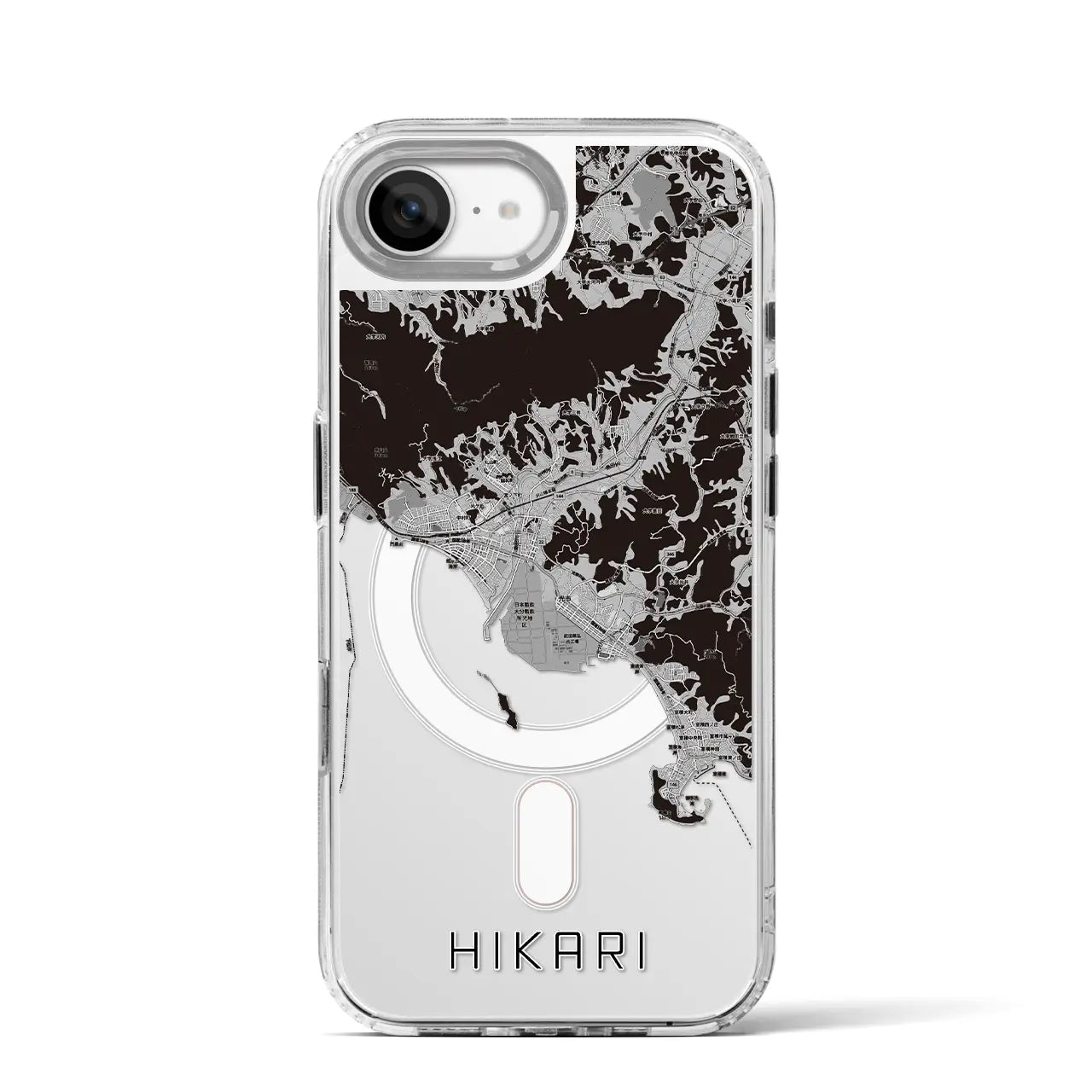 【光(山口県)】地図柄iPhoneケース(MagSafeタイプ)