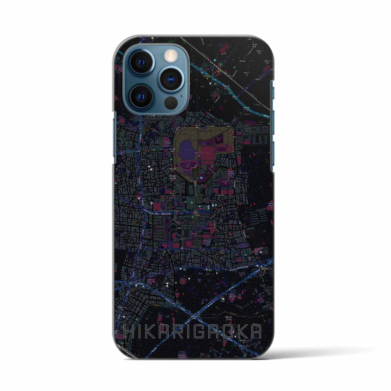 【光が丘(東京都)】地図柄iPhoneケース(バックカバータイプ)