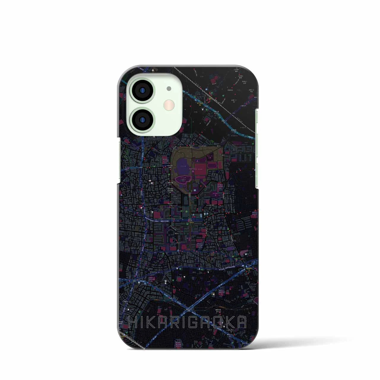 【光が丘(東京都)】地図柄iPhoneケース(バックカバータイプ)