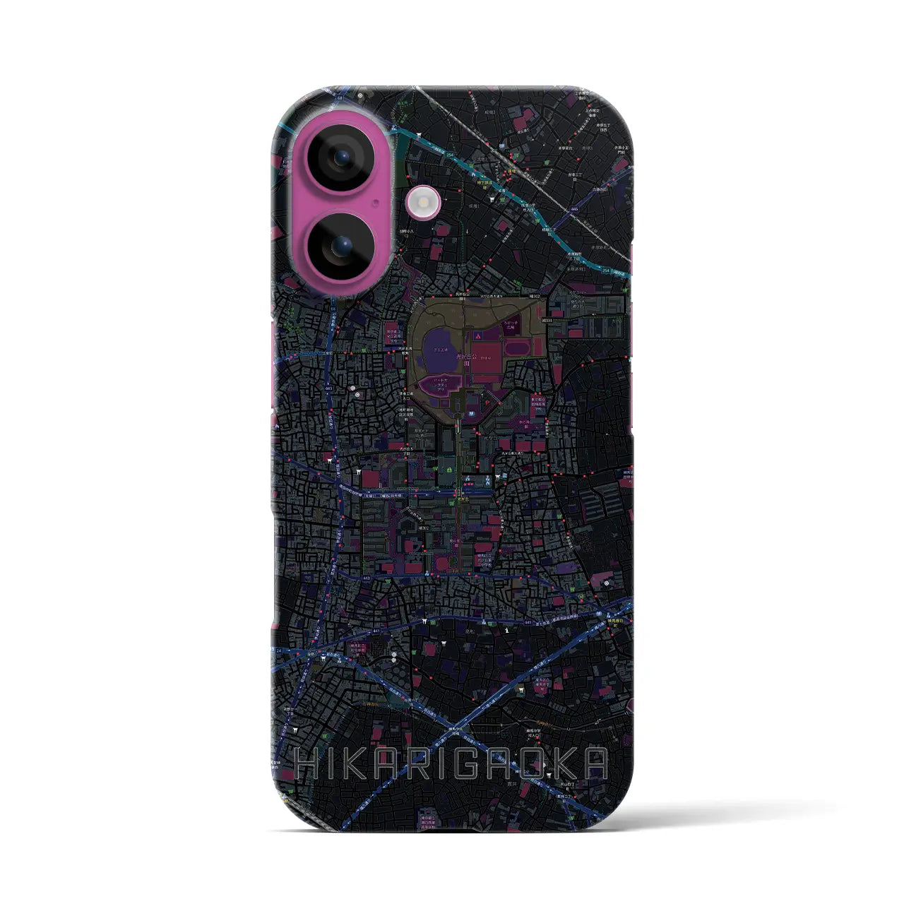 【光が丘(東京都)】地図柄iPhoneケース(バックカバータイプ)