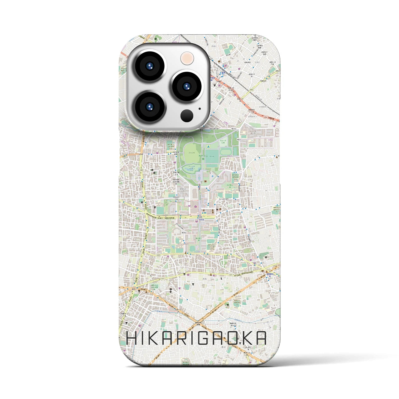 【光が丘(東京都)】地図柄iPhoneケース(バックカバータイプ)