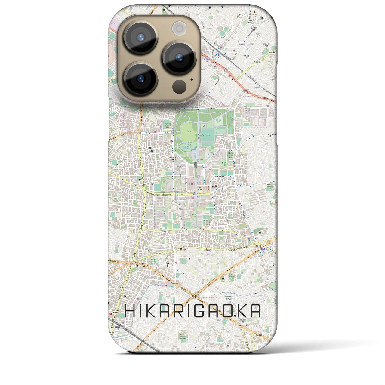 【光が丘(東京都)】地図柄iPhoneケース(バックカバータイプ)