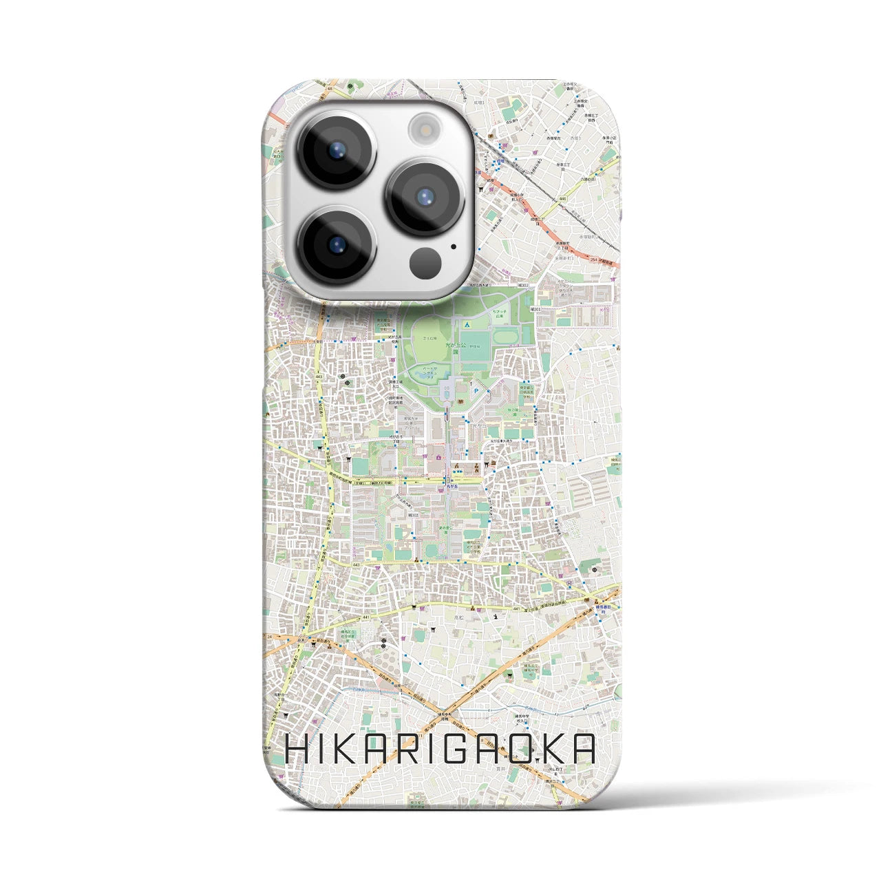 【光が丘(東京都)】地図柄iPhoneケース(バックカバータイプ)