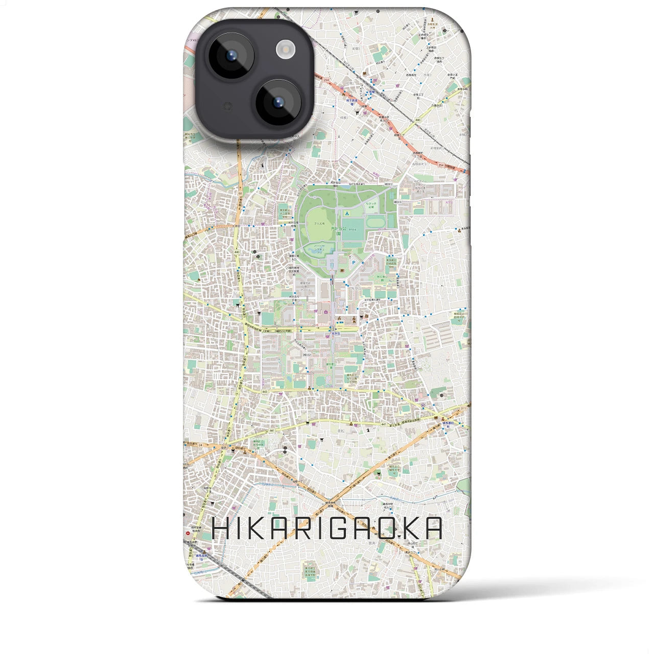 【光が丘(東京都)】地図柄iPhoneケース(バックカバータイプ)
