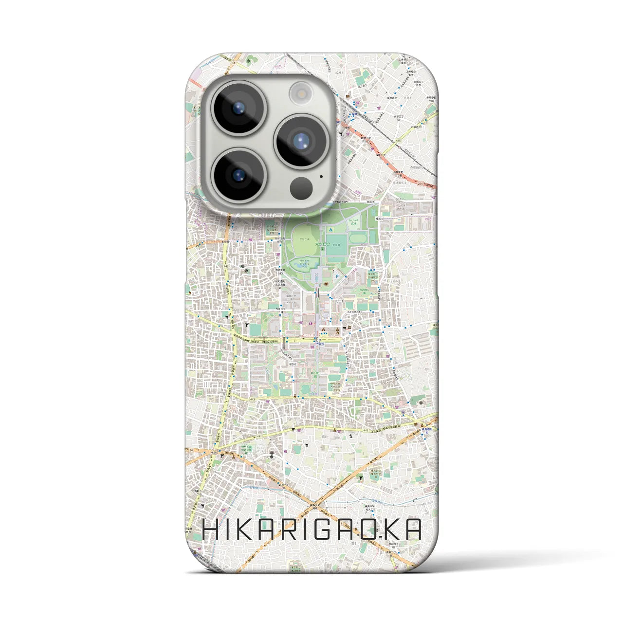 【光が丘(東京都)】地図柄iPhoneケース(バックカバータイプ)
