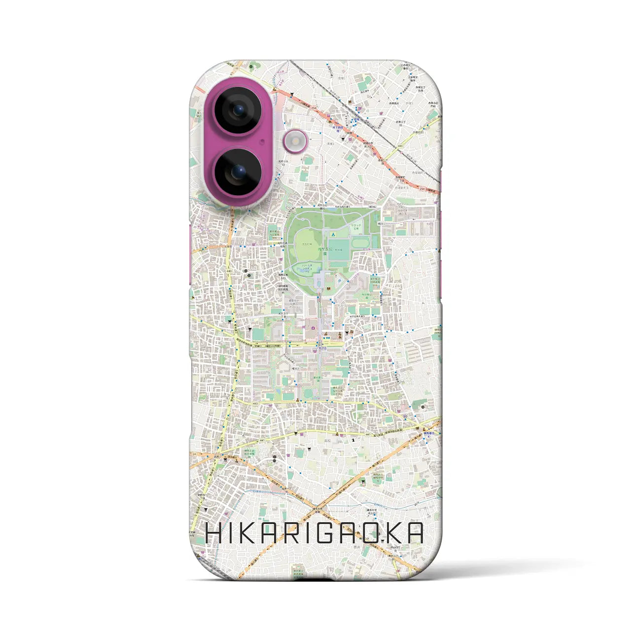 【光が丘(東京都)】地図柄iPhoneケース(バックカバータイプ)
