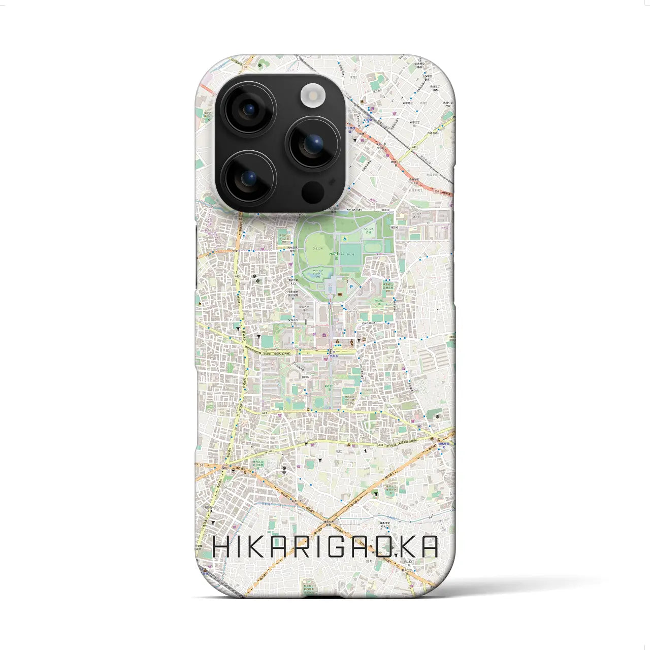 【光が丘(東京都)】地図柄iPhoneケース(バックカバータイプ)