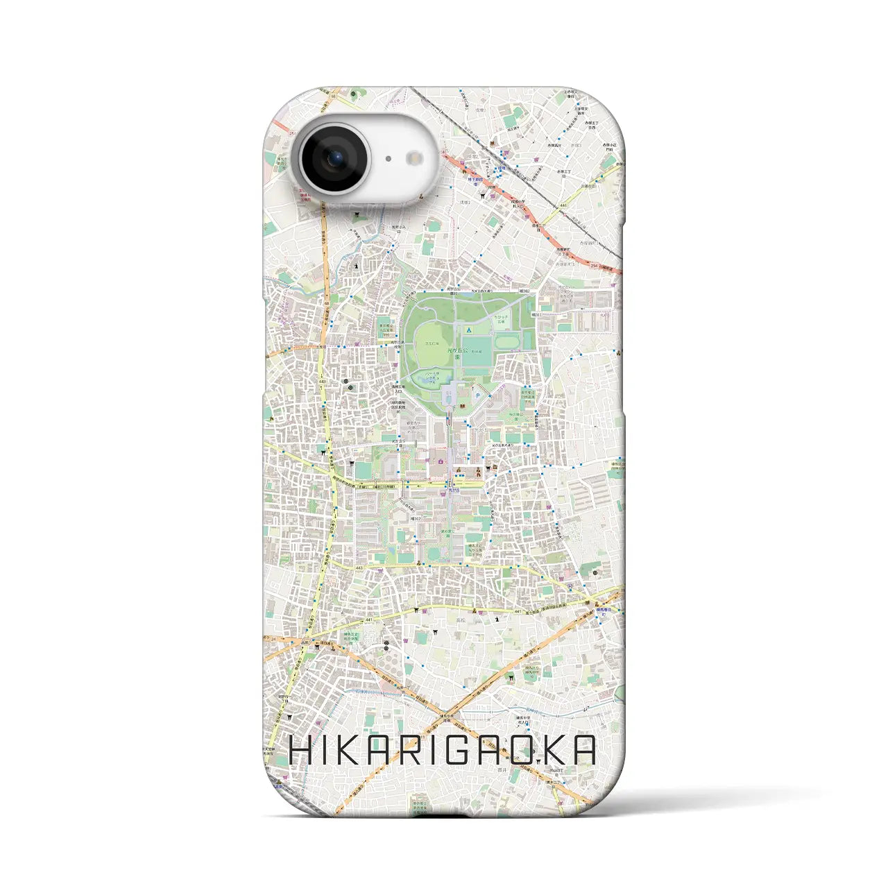 【光が丘(東京都)】地図柄iPhoneケース(バックカバータイプ)