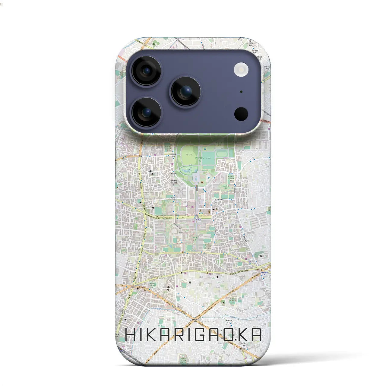 【光が丘(東京都)】地図柄iPhoneケース(バックカバータイプ)
