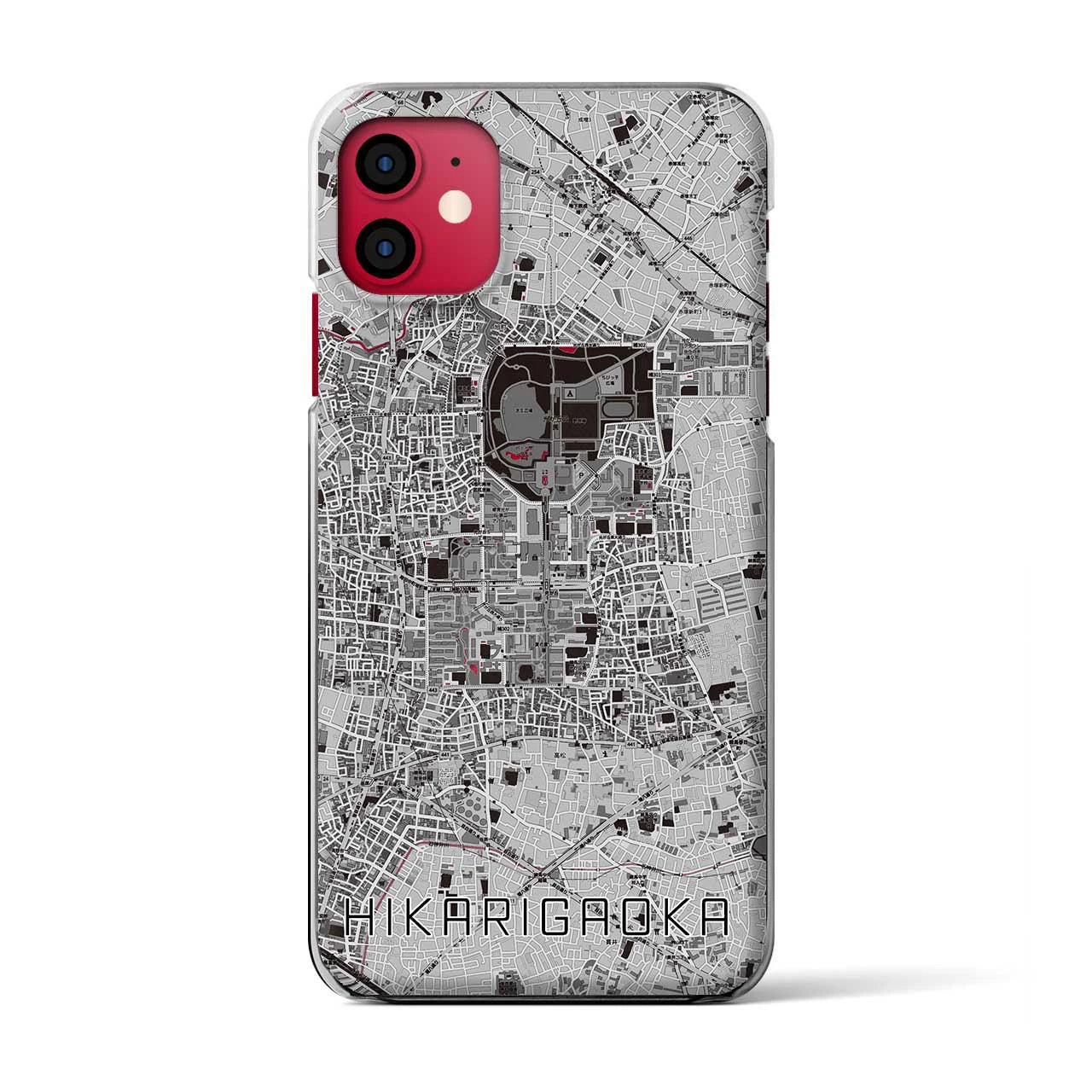 【光が丘(東京都)】地図柄iPhoneケース(クリアタイプ)