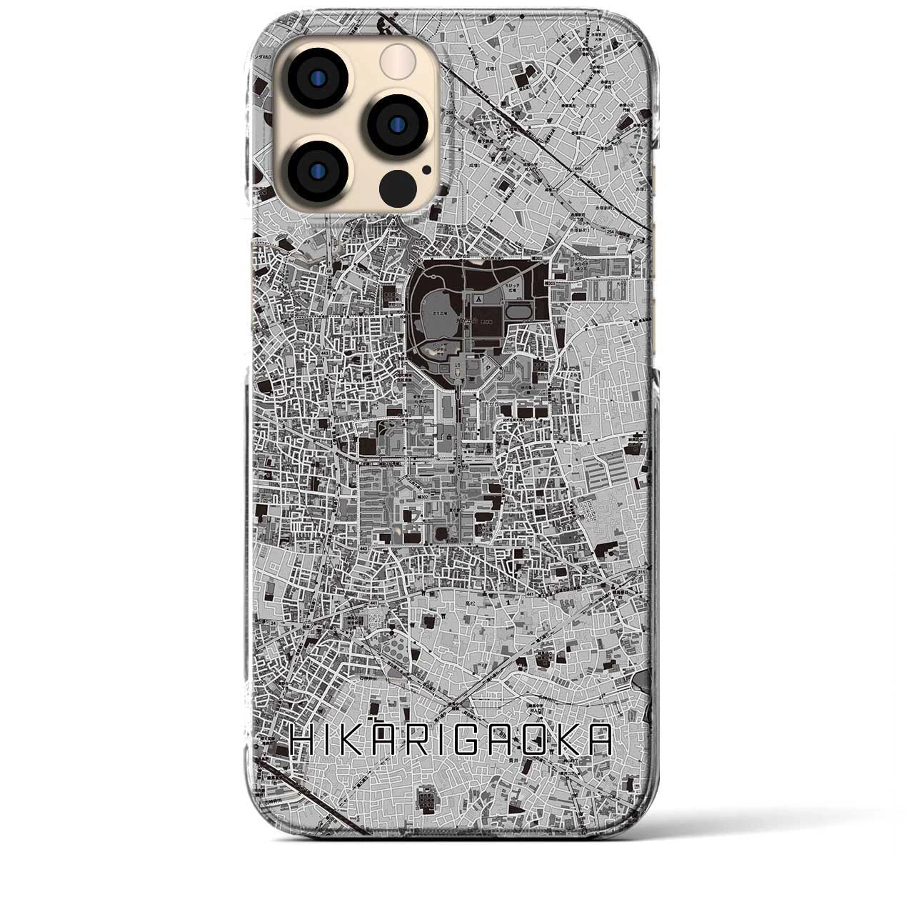 【光が丘(東京都)】地図柄iPhoneケース(クリアタイプ)