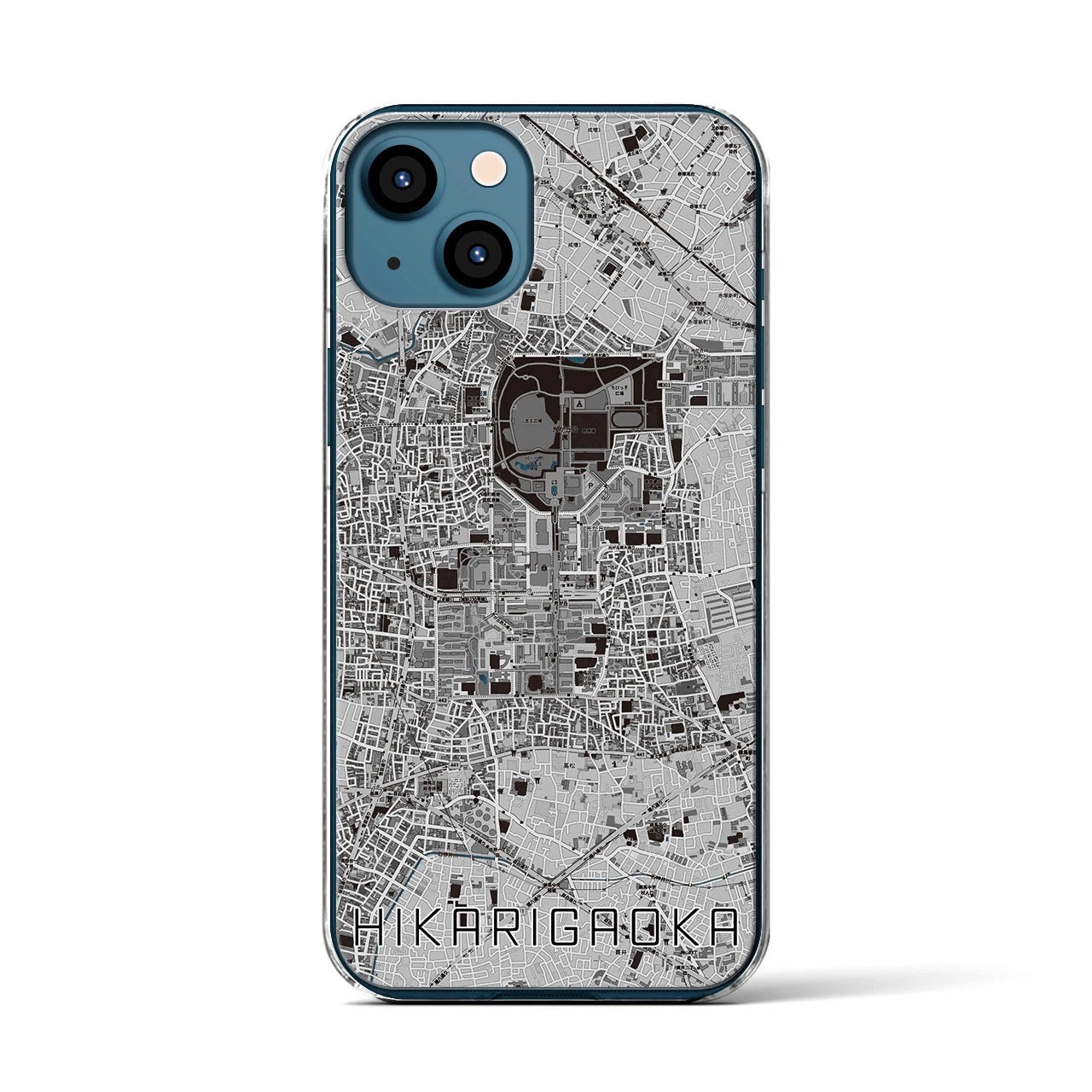 【光が丘(東京都)】地図柄iPhoneケース(クリアタイプ)