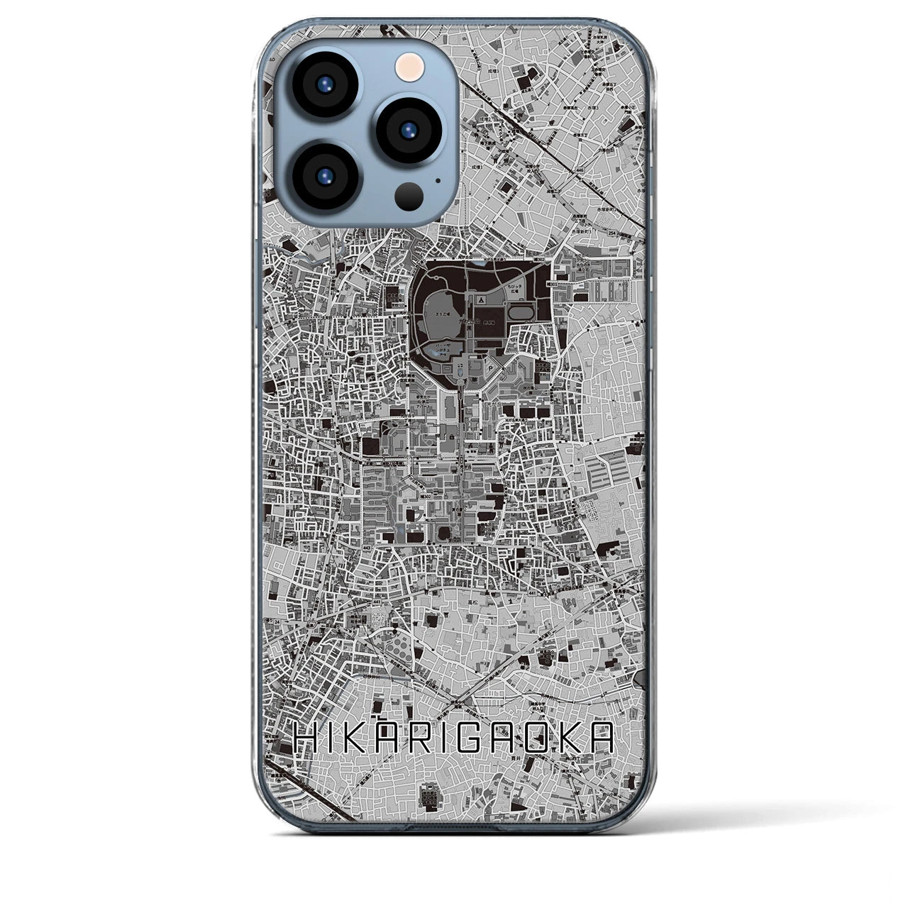 【光が丘(東京都)】地図柄iPhoneケース(クリアタイプ)