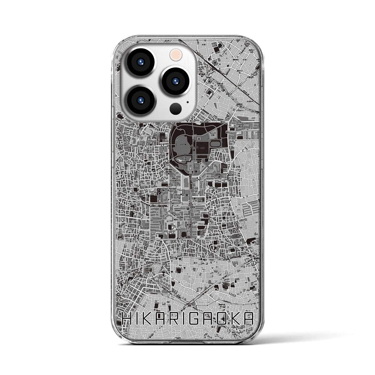 【光が丘(東京都)】地図柄iPhoneケース(クリアタイプ)