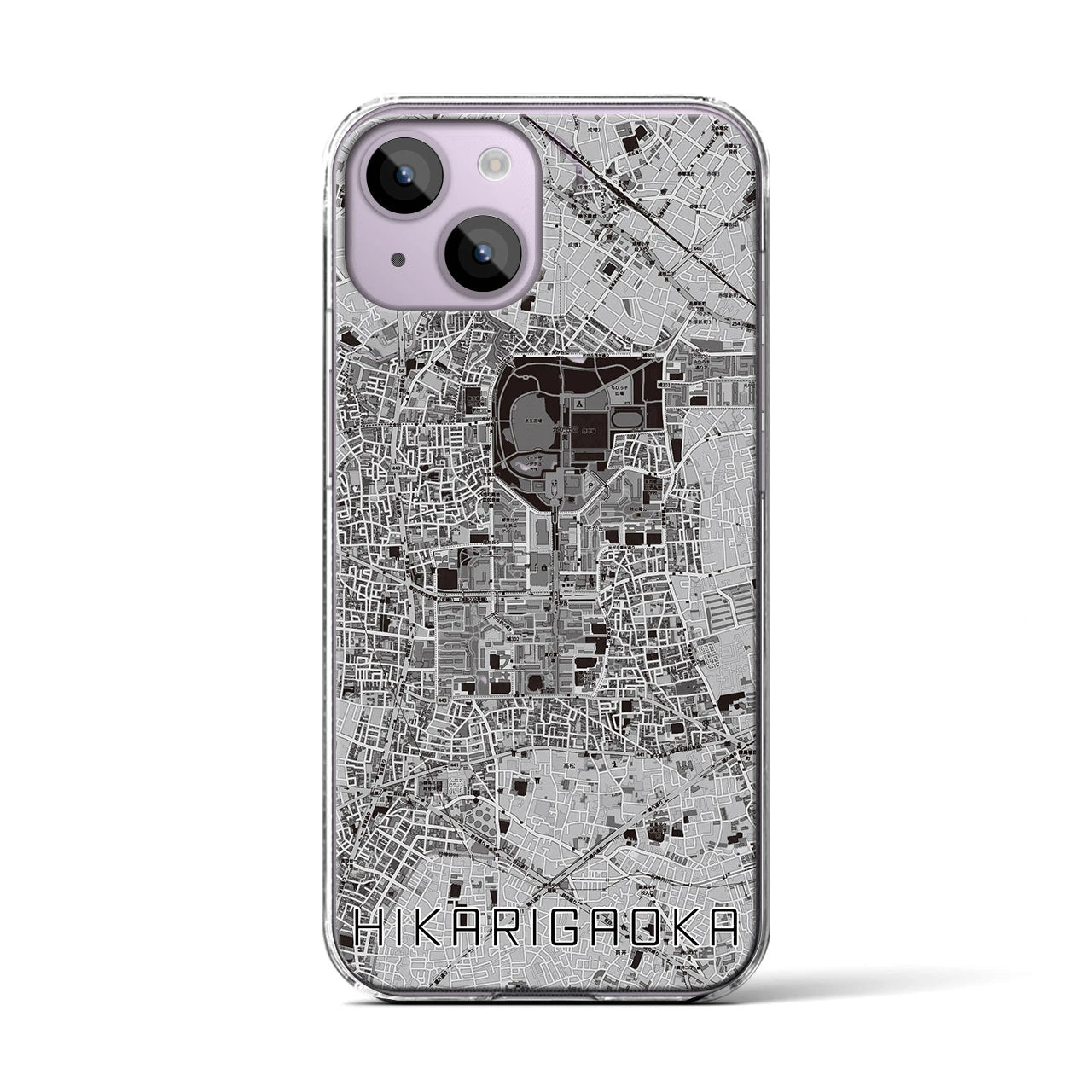 【光が丘(東京都)】地図柄iPhoneケース(クリアタイプ)