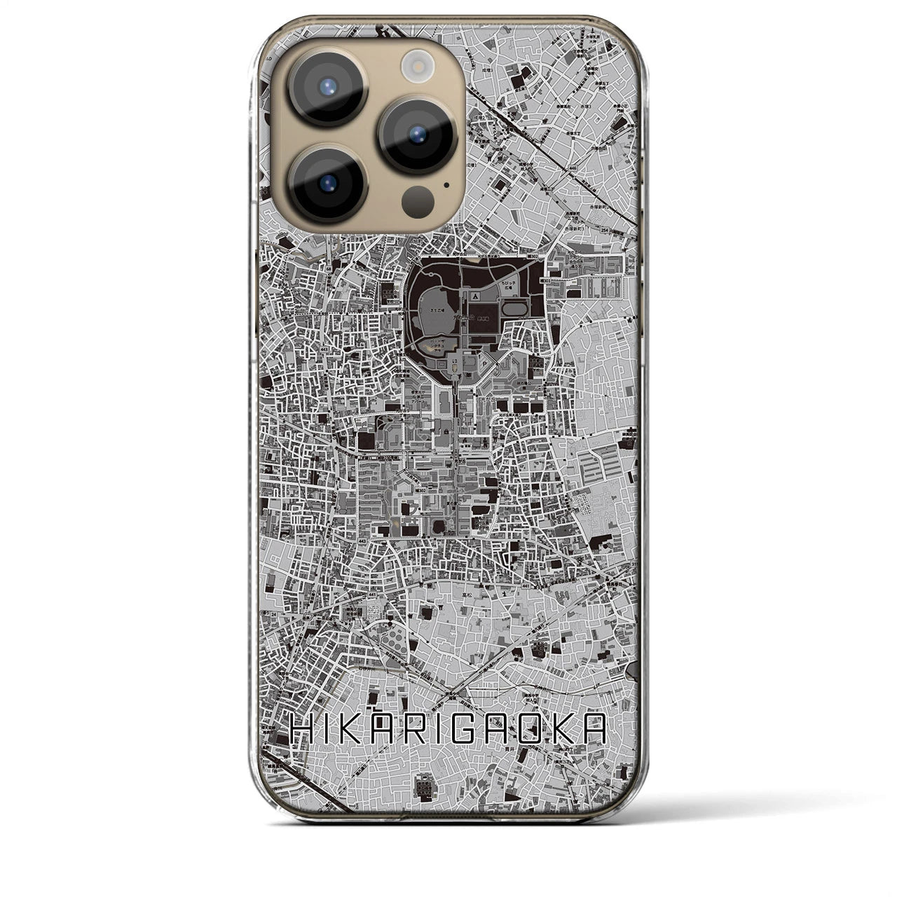 【光が丘(東京都)】地図柄iPhoneケース(クリアタイプ)