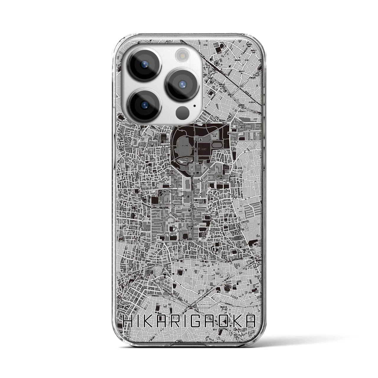 【光が丘(東京都)】地図柄iPhoneケース(クリアタイプ)