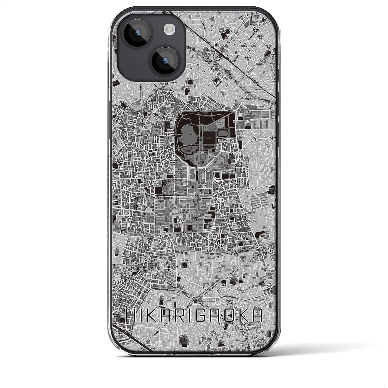 【光が丘(東京都)】地図柄iPhoneケース(クリアタイプ)