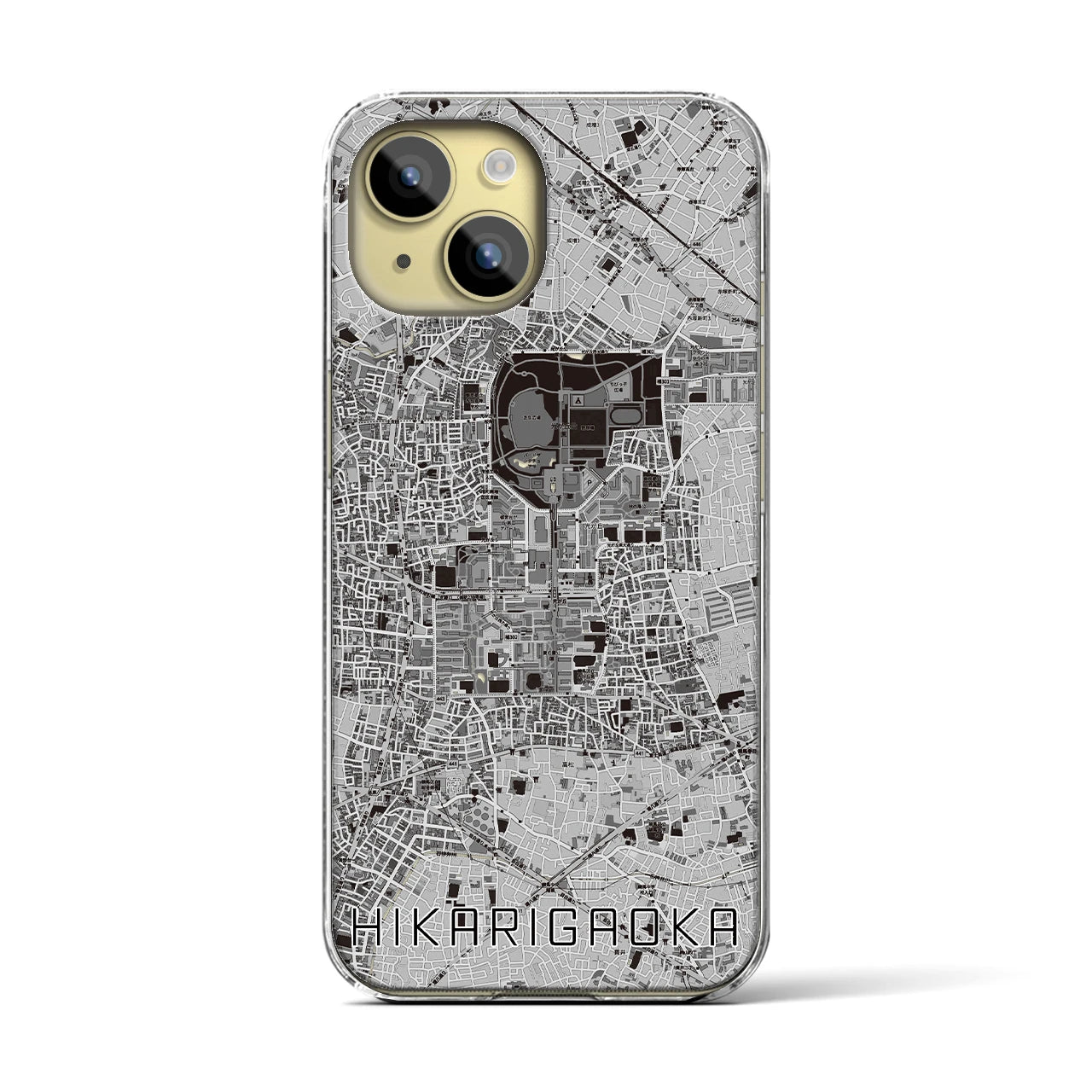 【光が丘(東京都)】地図柄iPhoneケース(クリアタイプ)