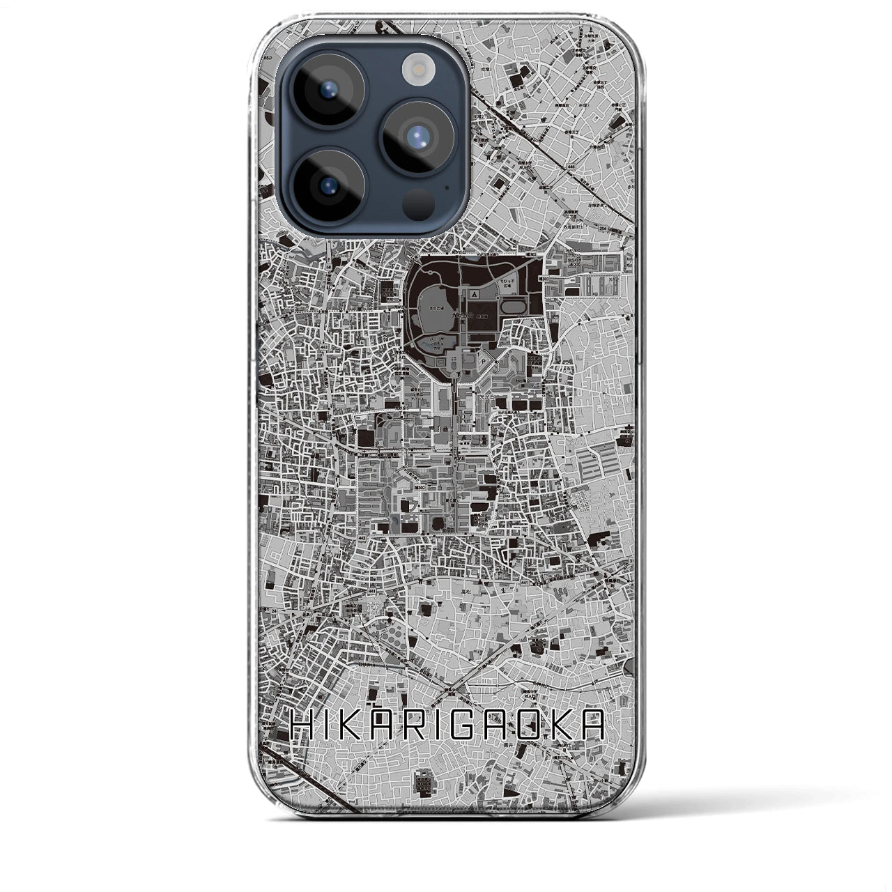 【光が丘(東京都)】地図柄iPhoneケース(クリアタイプ)