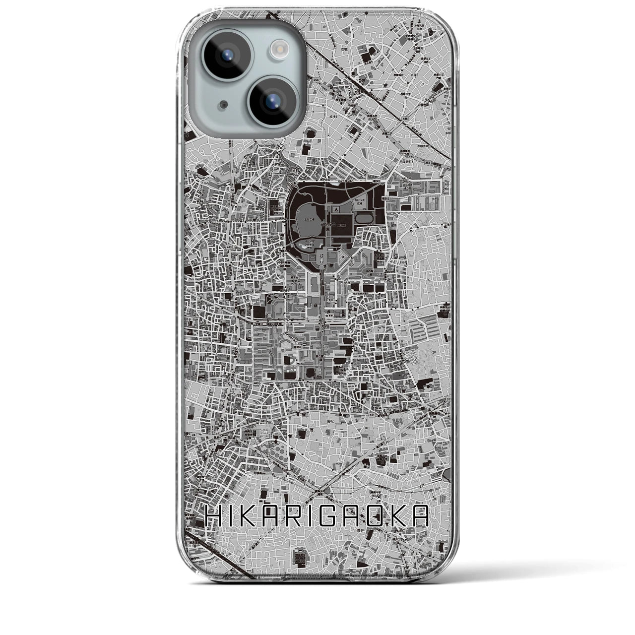 【光が丘(東京都)】地図柄iPhoneケース(クリアタイプ)