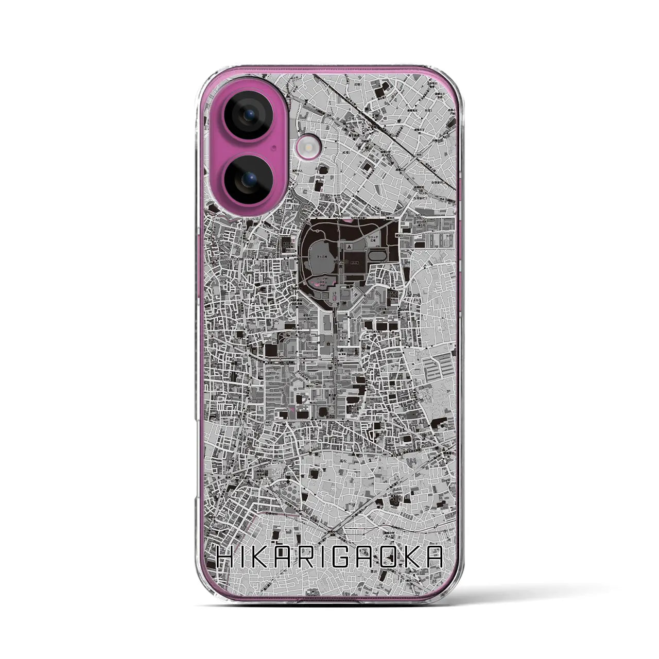 【光が丘(東京都)】地図柄iPhoneケース(クリアタイプ)