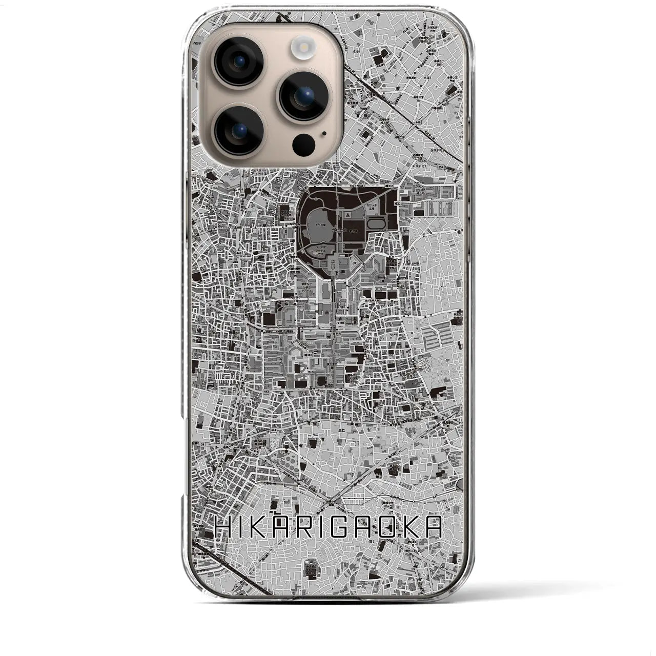 【光が丘(東京都)】地図柄iPhoneケース(クリアタイプ)