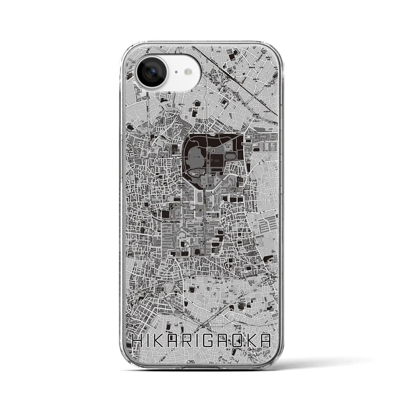 【光が丘(東京都)】地図柄iPhoneケース(クリアタイプ)