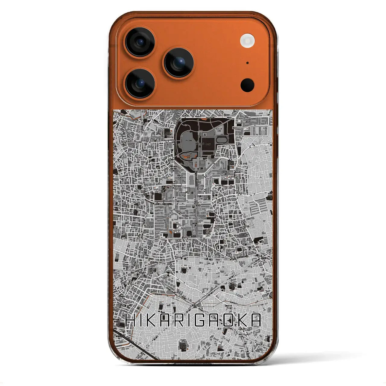 【光が丘(東京都)】地図柄iPhoneケース(クリアタイプ)