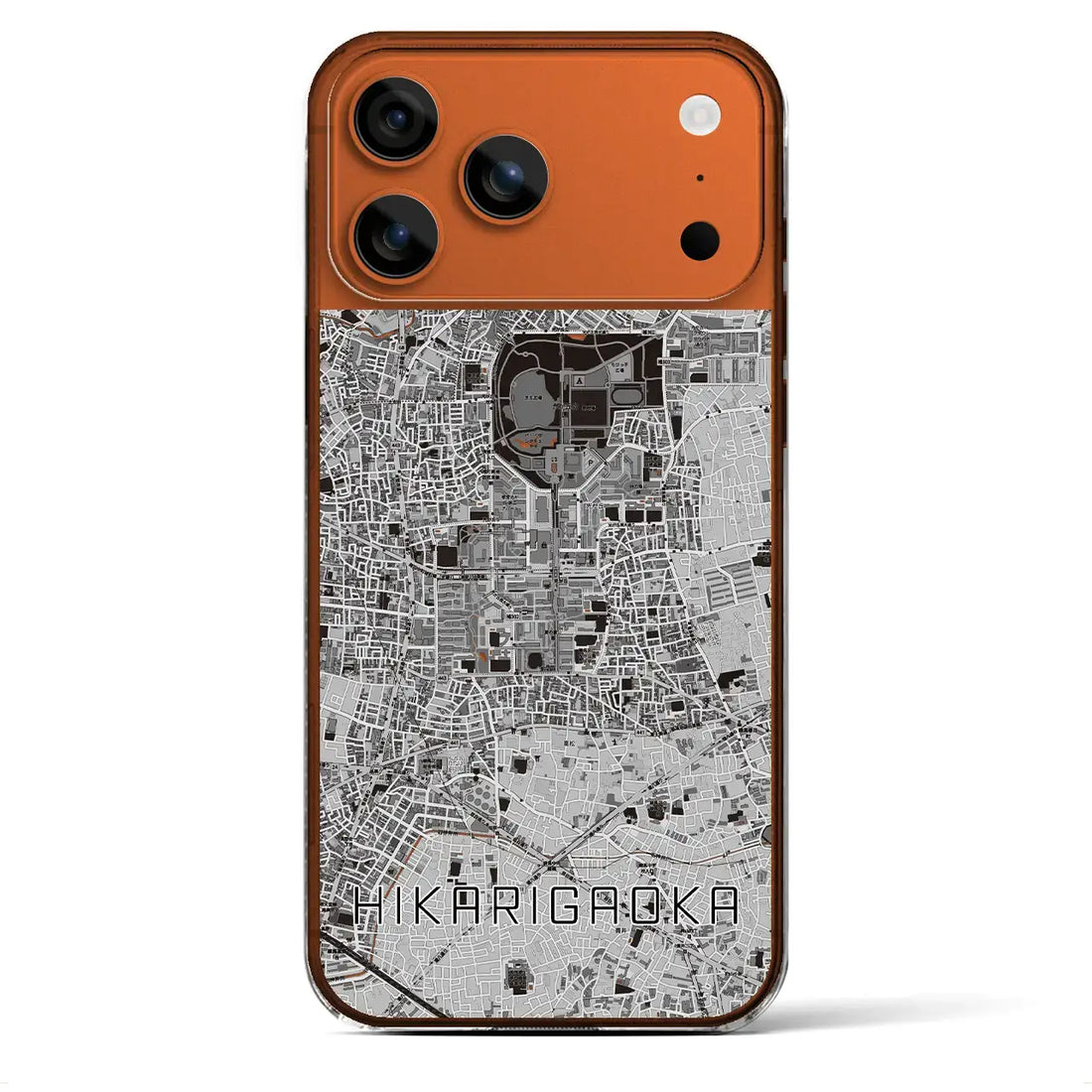 【光が丘(東京都)】地図柄iPhoneケース(クリアタイプ)