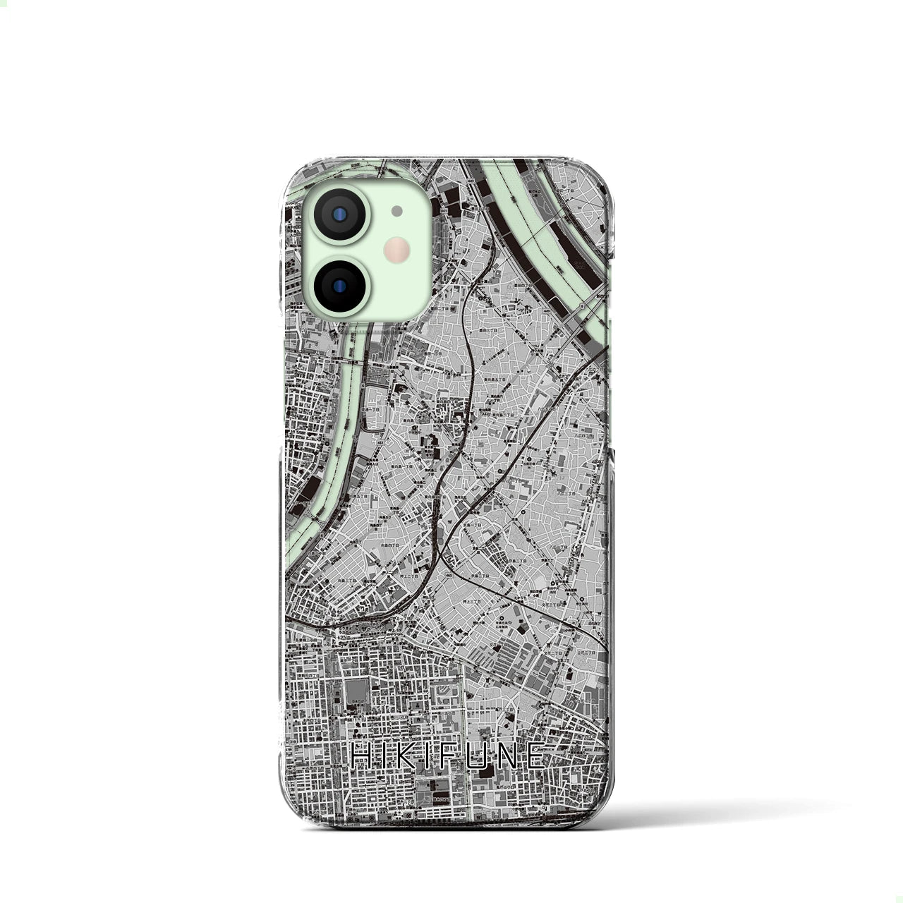 【曳舟(東京都)】地図柄iPhoneケース(クリアタイプ)