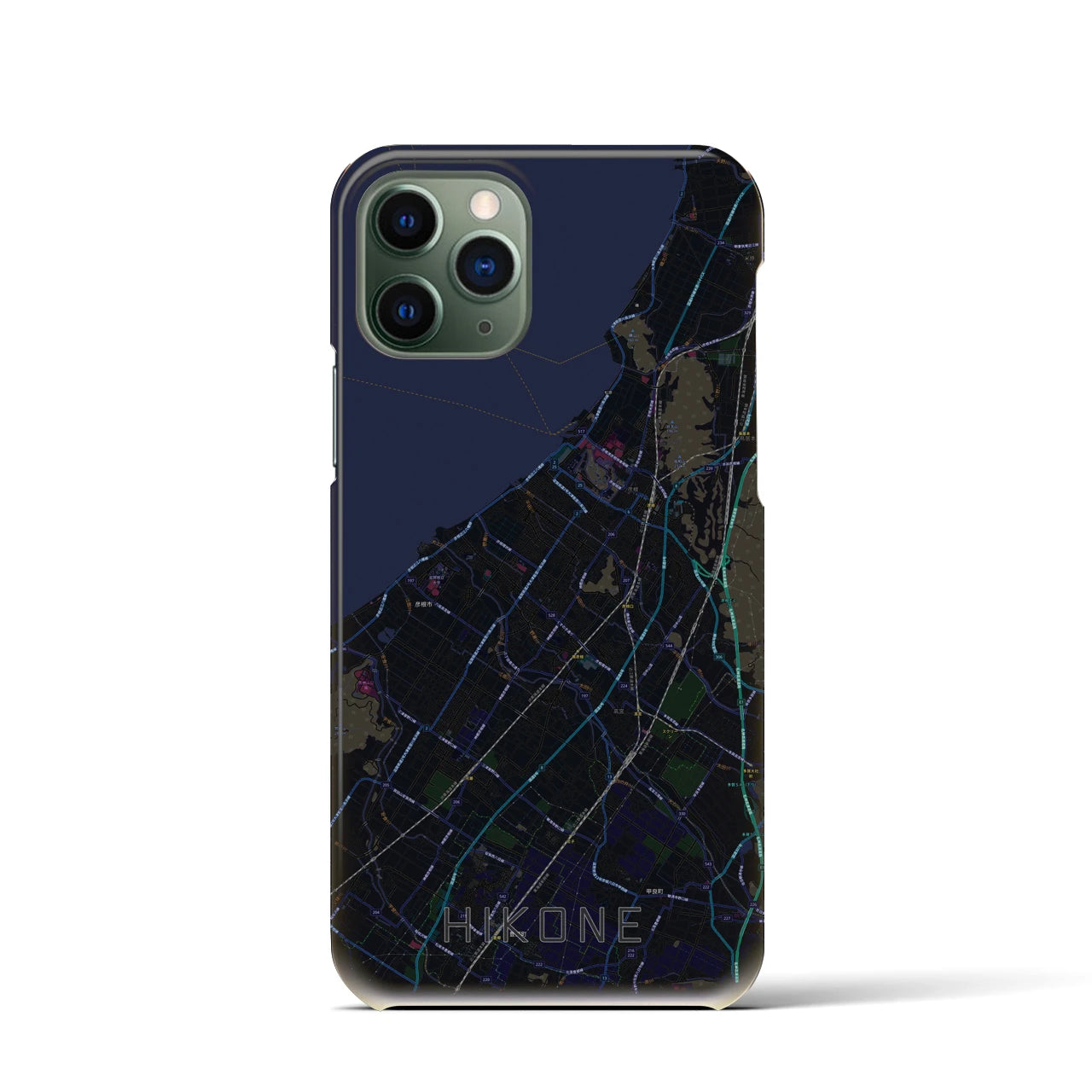 【彦根(滋賀県)】地図柄iPhoneケース(バックカバータイプ)