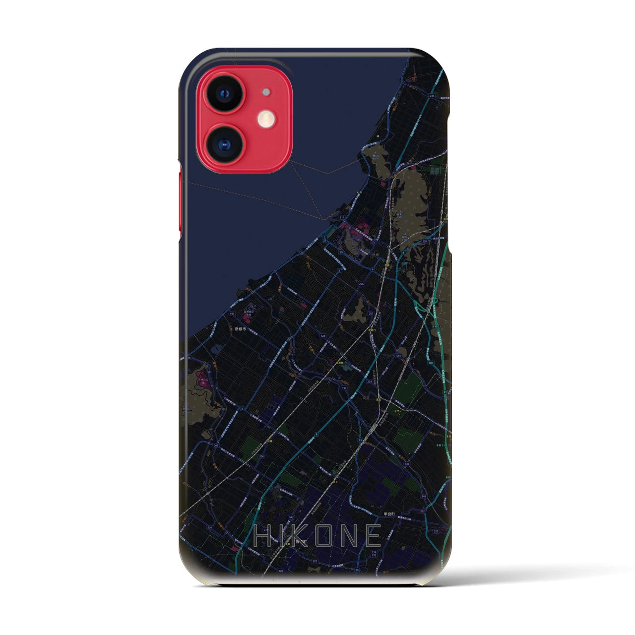 【彦根(滋賀県)】地図柄iPhoneケース(バックカバータイプ)