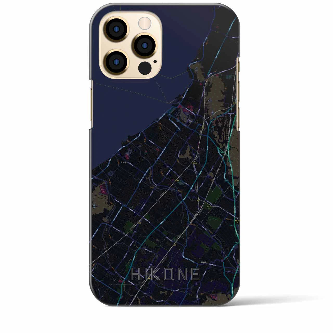 【彦根(滋賀県)】地図柄iPhoneケース(バックカバータイプ)