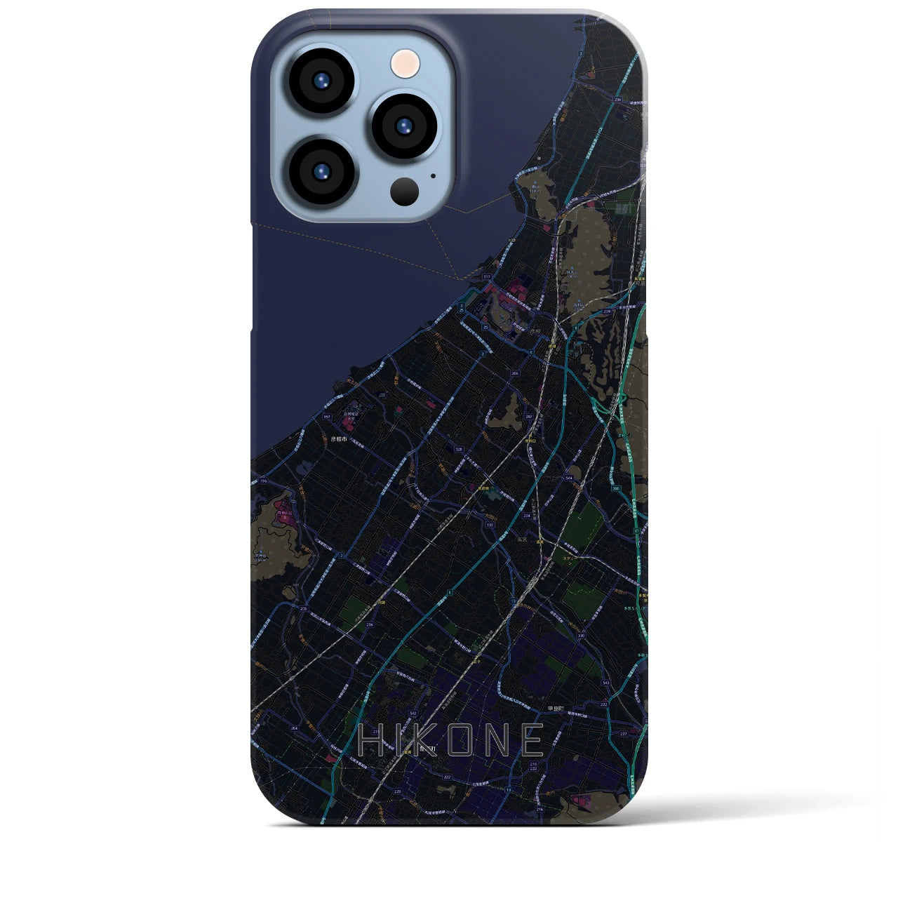 【彦根(滋賀県)】地図柄iPhoneケース(バックカバータイプ)