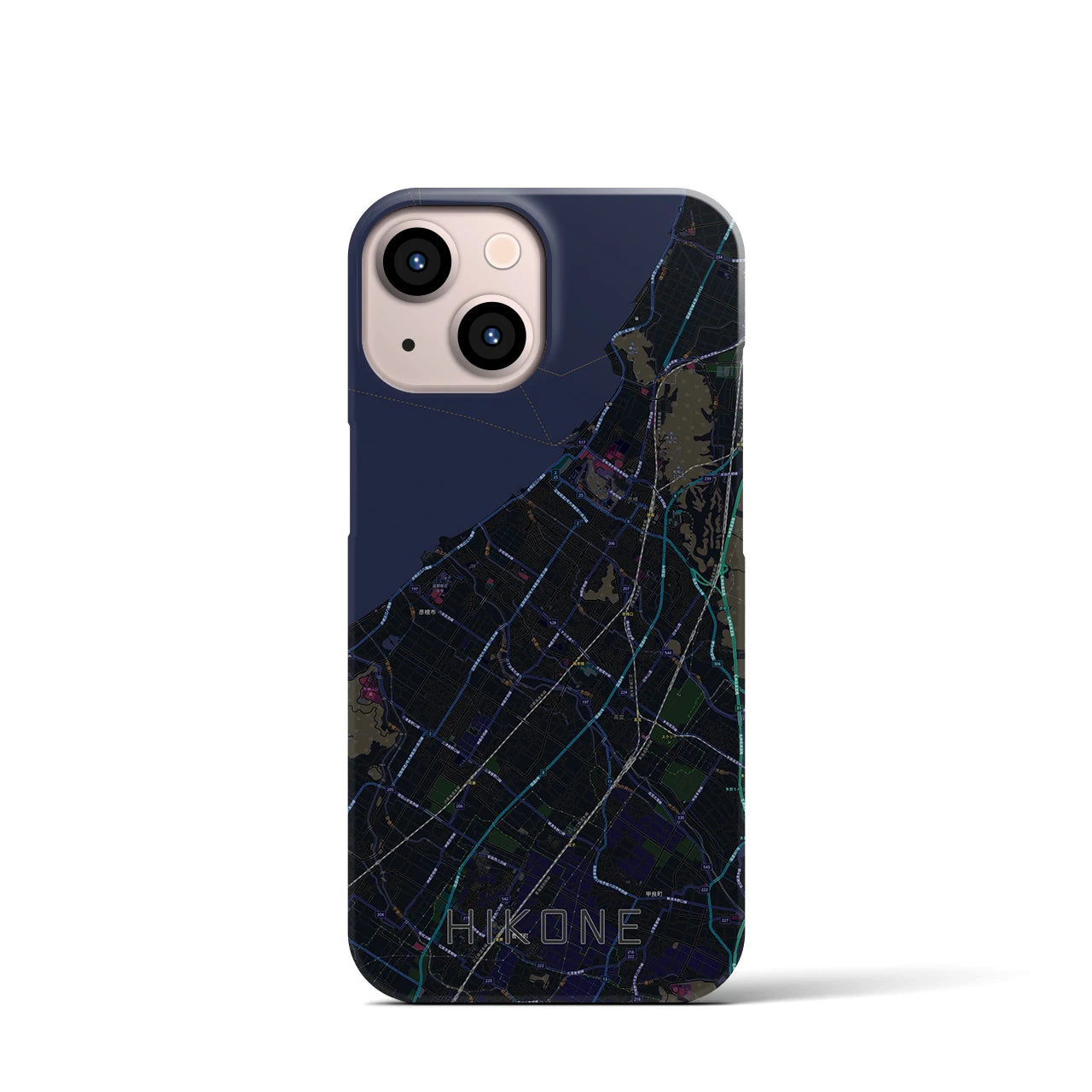 【彦根(滋賀県)】地図柄iPhoneケース(バックカバータイプ)