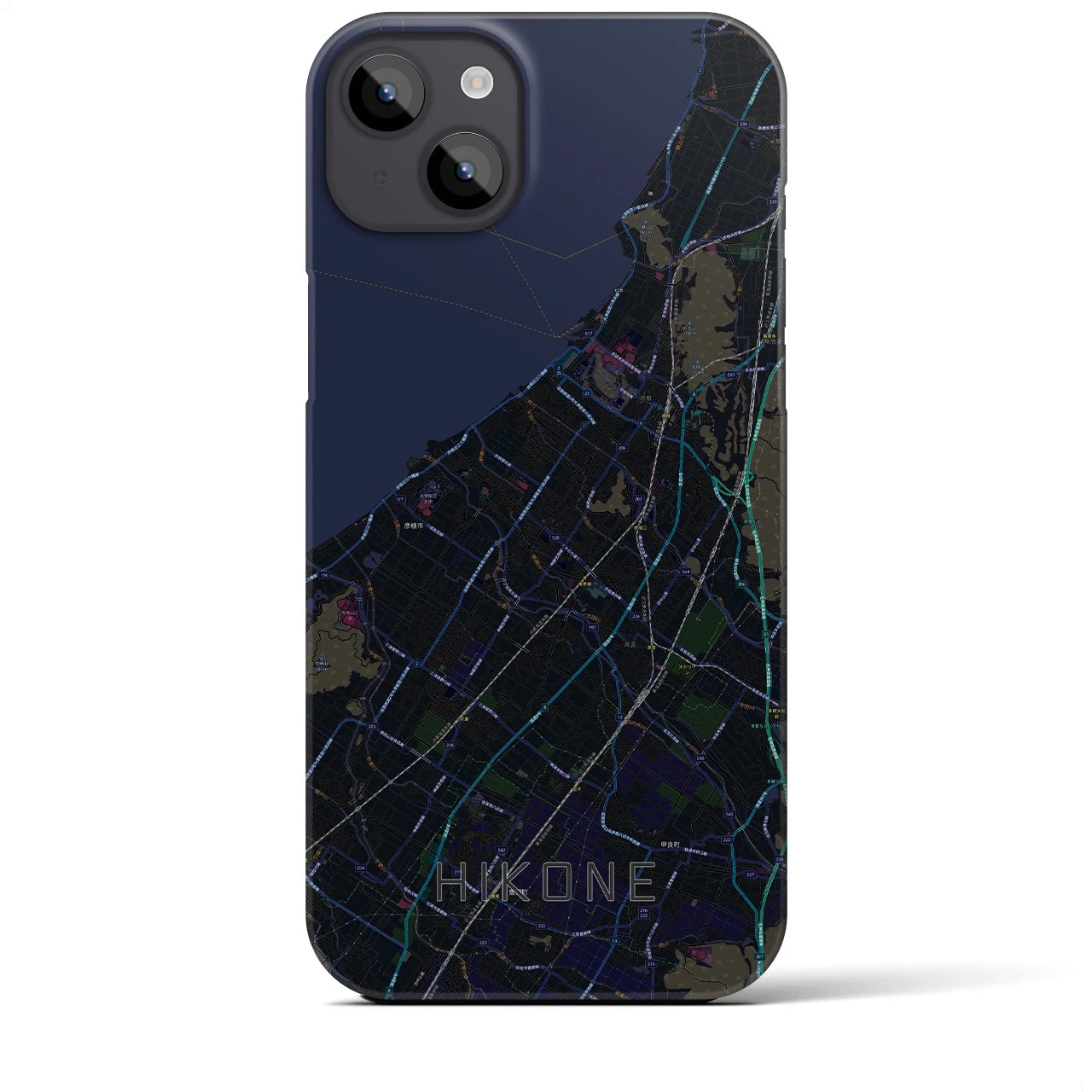 【彦根(滋賀県)】地図柄iPhoneケース(バックカバータイプ)