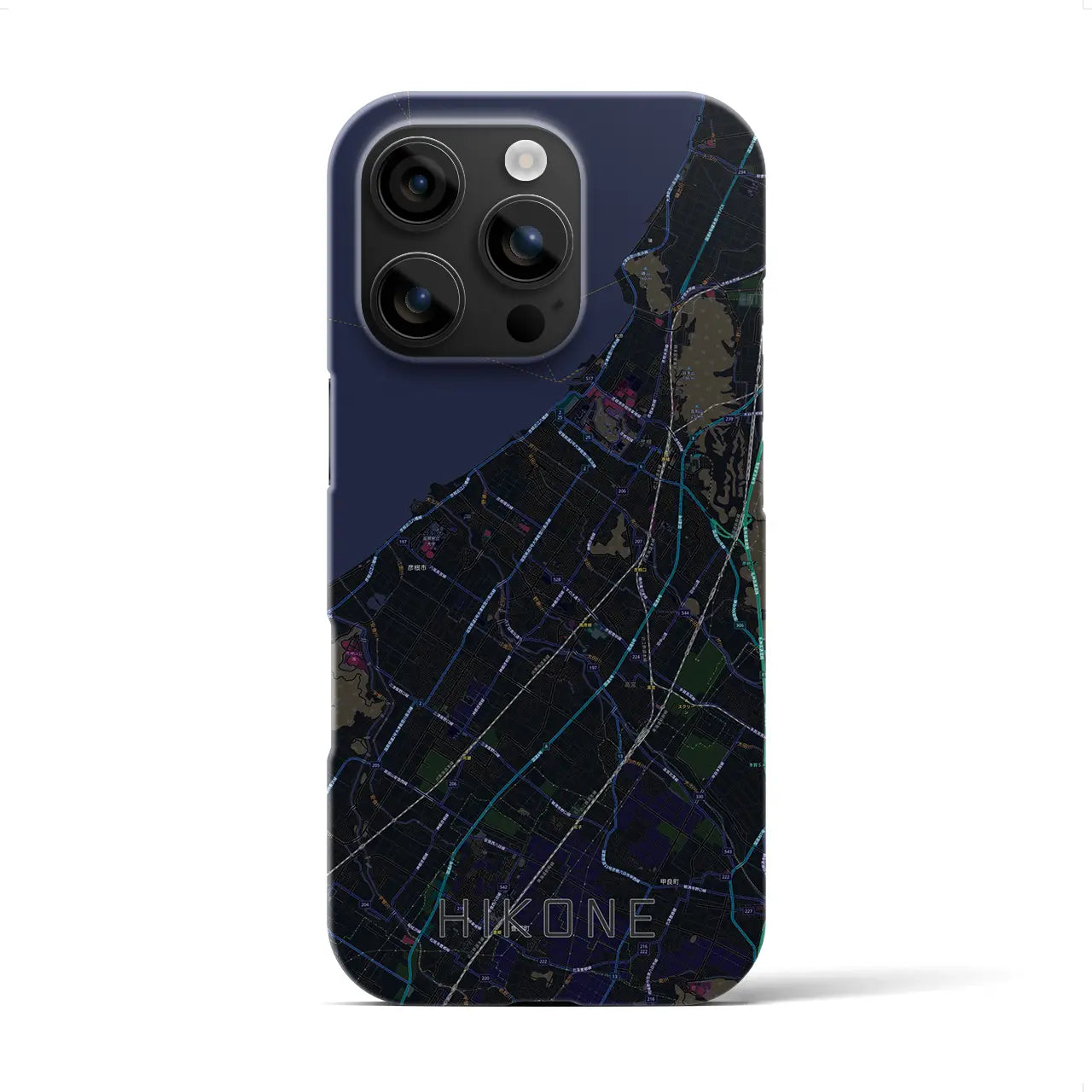 【彦根(滋賀県)】地図柄iPhoneケース(バックカバータイプ)