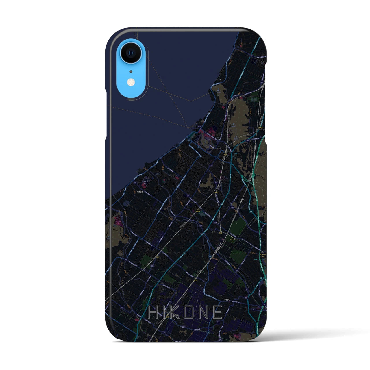 【彦根(滋賀県)】地図柄iPhoneケース(バックカバータイプ)