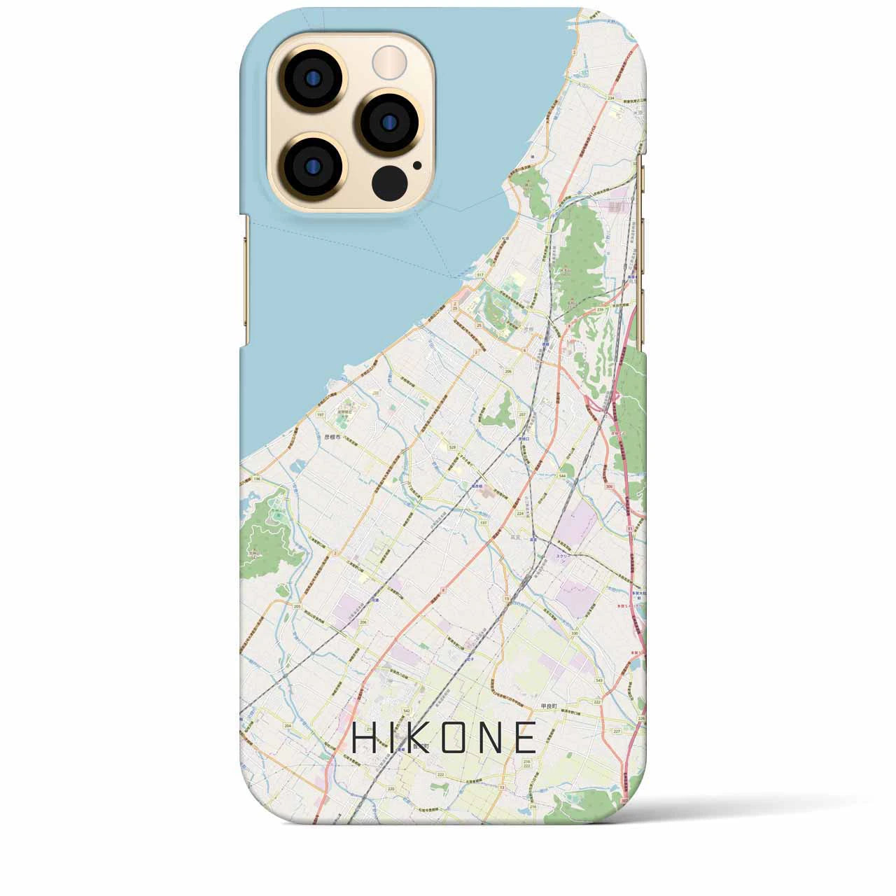 【彦根(滋賀県)】地図柄iPhoneケース(バックカバータイプ)