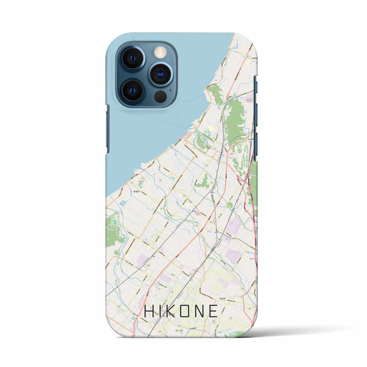 【彦根(滋賀県)】地図柄iPhoneケース(バックカバータイプ)