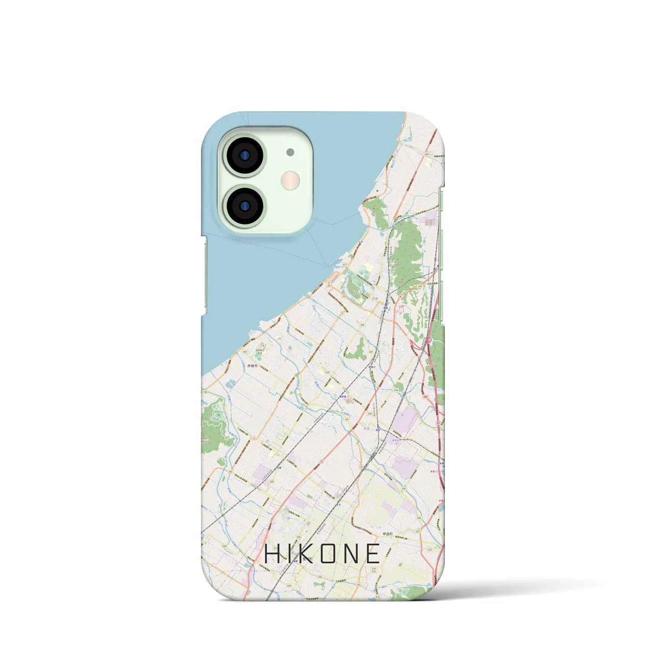 【彦根(滋賀県)】地図柄iPhoneケース(バックカバータイプ)