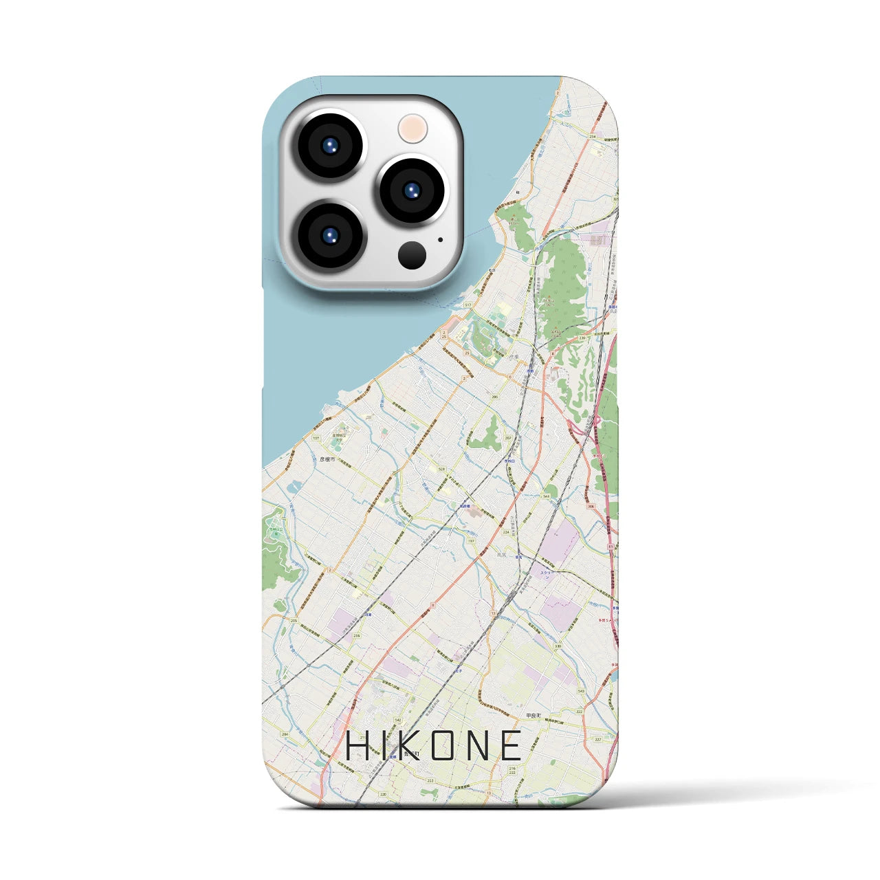 【彦根(滋賀県)】地図柄iPhoneケース(バックカバータイプ)