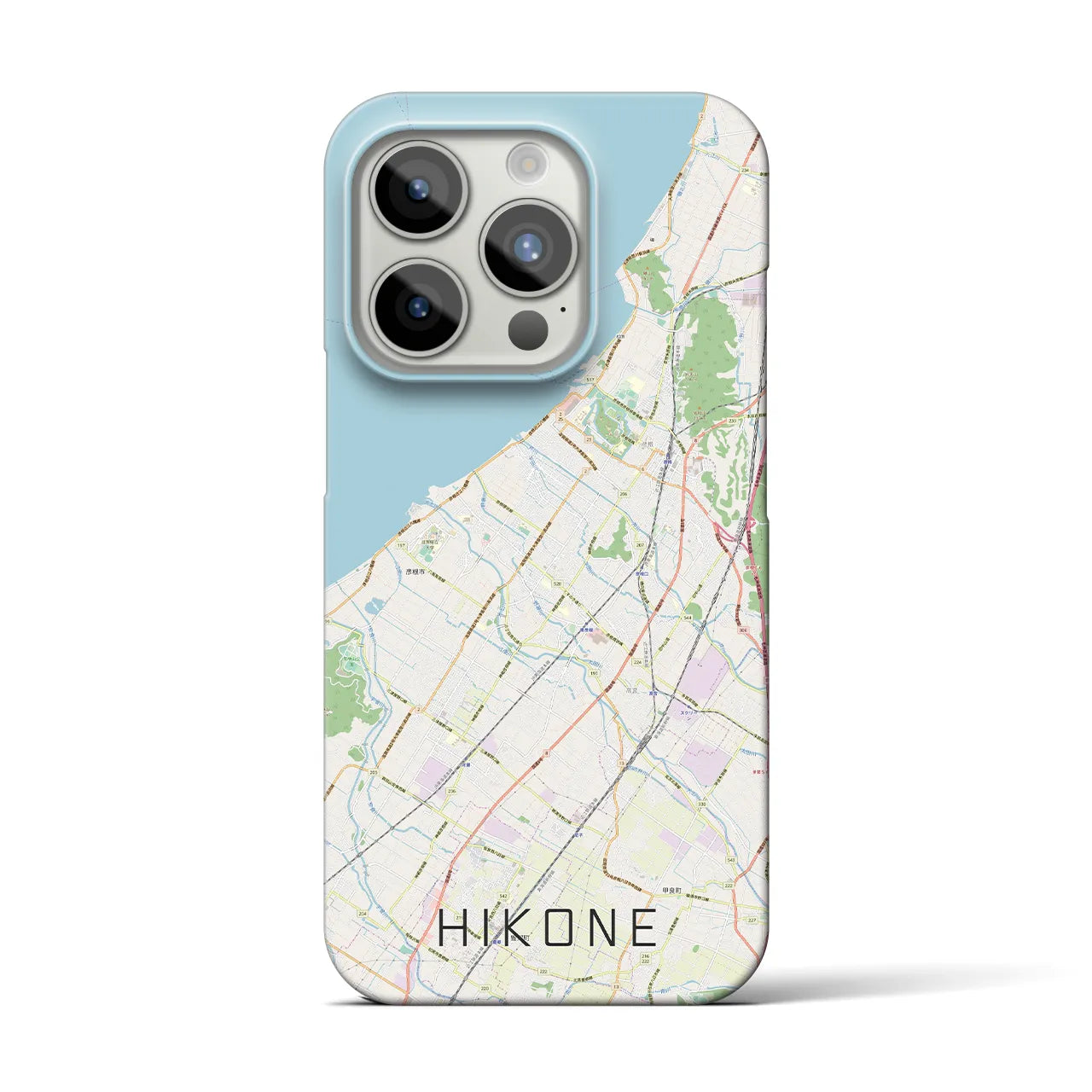 【彦根(滋賀県)】地図柄iPhoneケース(バックカバータイプ)