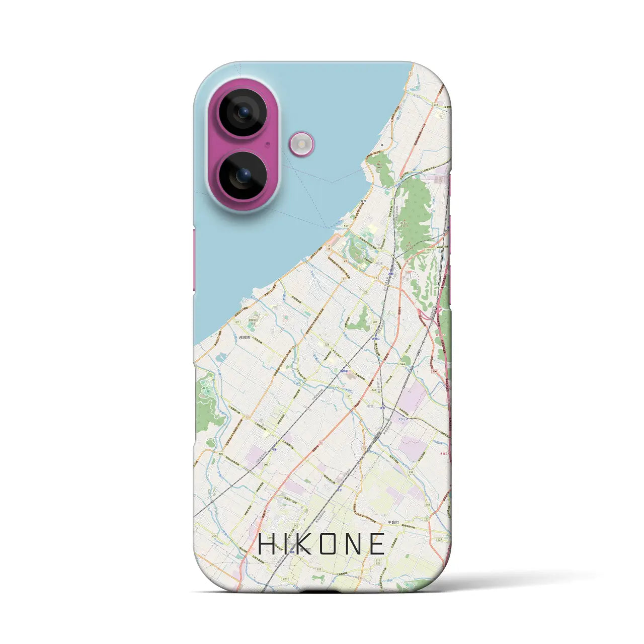 【彦根(滋賀県)】地図柄iPhoneケース(バックカバータイプ)