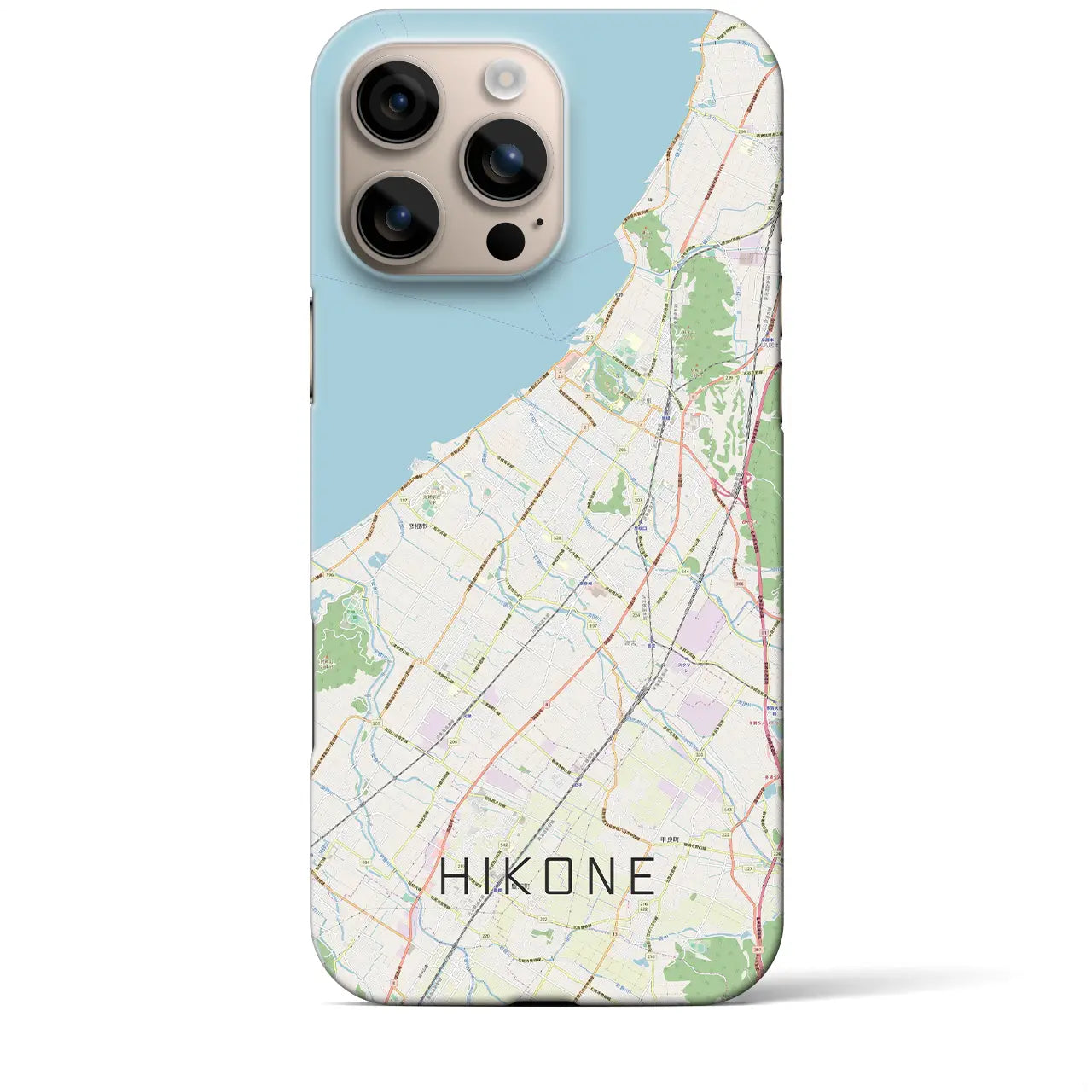 【彦根(滋賀県)】地図柄iPhoneケース(バックカバータイプ)