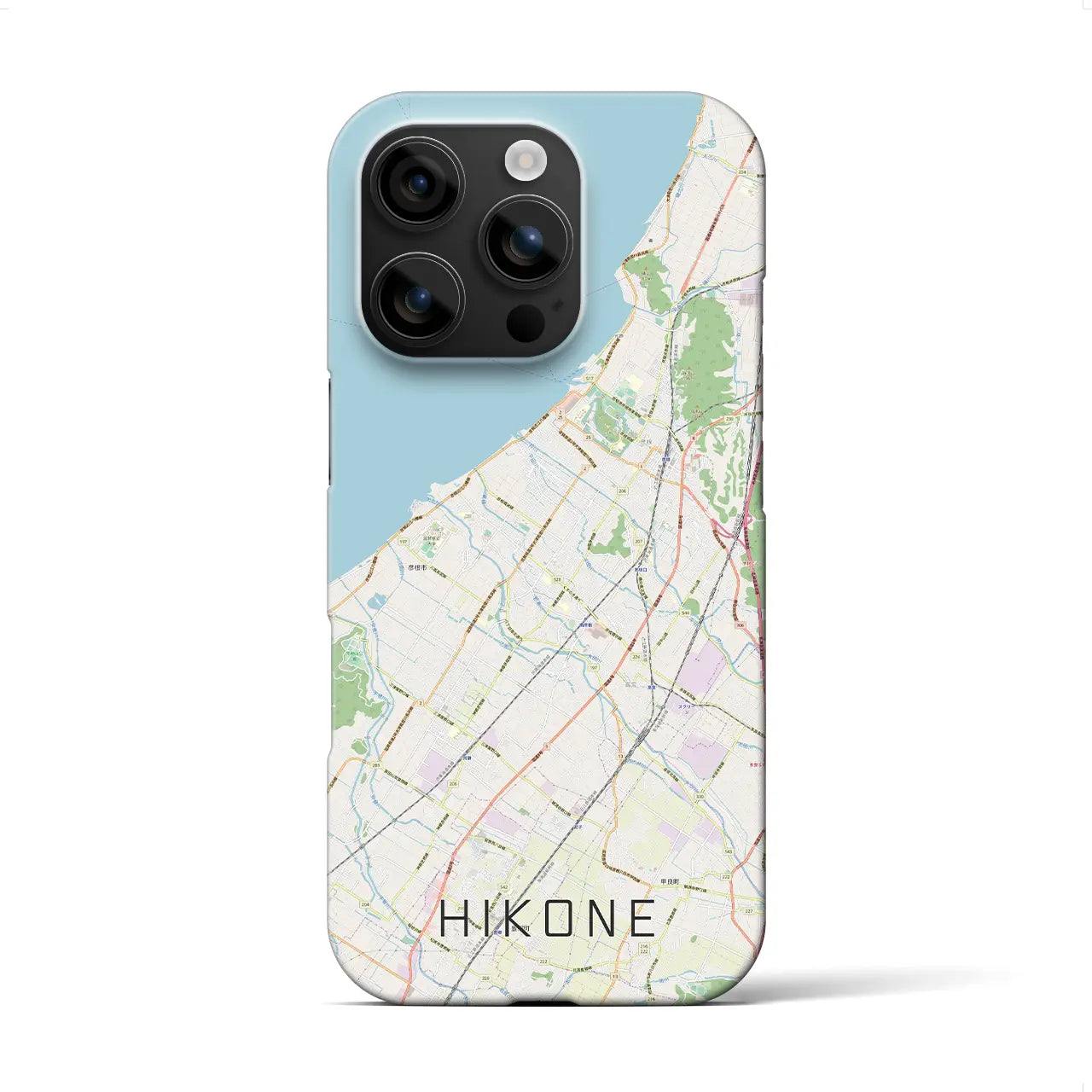 【彦根(滋賀県)】地図柄iPhoneケース(バックカバータイプ)