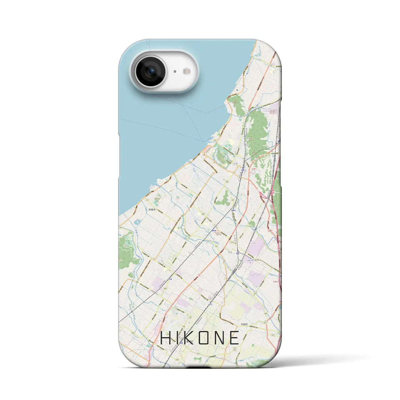 【彦根(滋賀県)】地図柄iPhoneケース(バックカバータイプ)