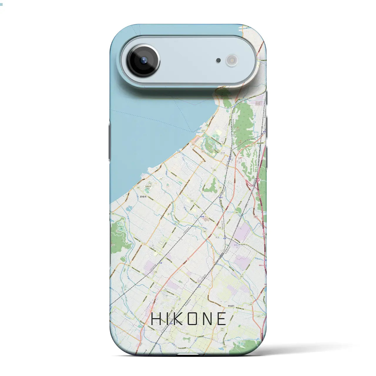 【彦根(滋賀県)】地図柄iPhoneケース(バックカバータイプ)